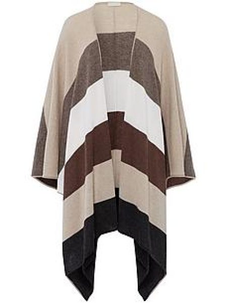 Gebreide cape Van include beige