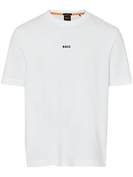 Shirt ronde hals 'TChup' Van BOSS wit