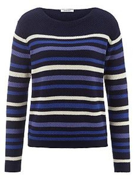 Sportieve gestreepte trui Van Peter Hahn blauw