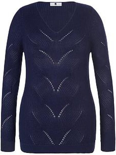 V-trui Van Emilia Lay blauw