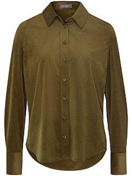 Corduroy-blouse lange mou­wen Van MYBC groen