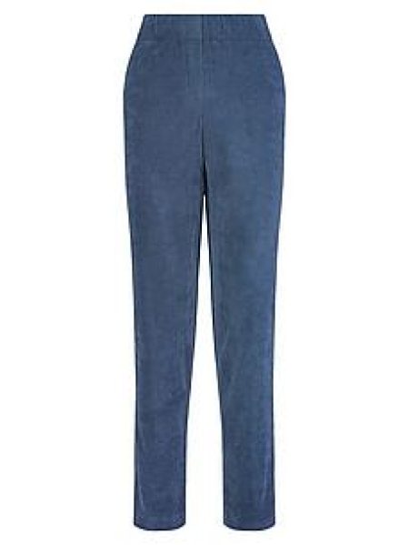 Straight Fit-cordbroek steekzakken Van DAY.LIKE blauw