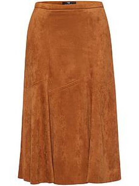 Rok in godetstijl Van Peter Hahn bruin