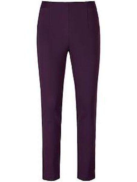 Enkellange jersey broek pasvorm Sylvia Van Peter Hahn paars