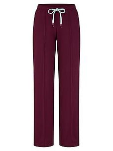 Jersey Straight Fit-broek Van Peter Hahn rood