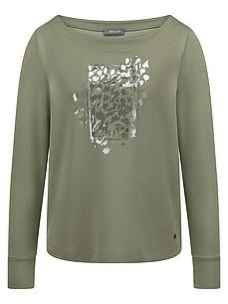 sweatshirt boothals Van BASLER groen