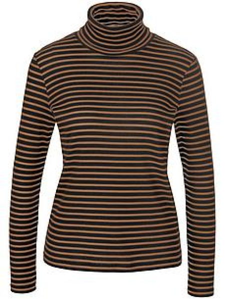 Colshirt lange mouwen Van Peter Hahn zwart