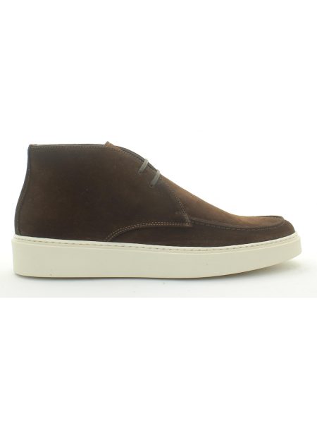 Giorgio 13792 donker (chocolate) suede veterschoen met rubberzool