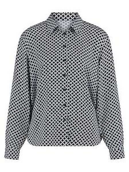 Blouse lange mouwen Van Peter Hahn zwart