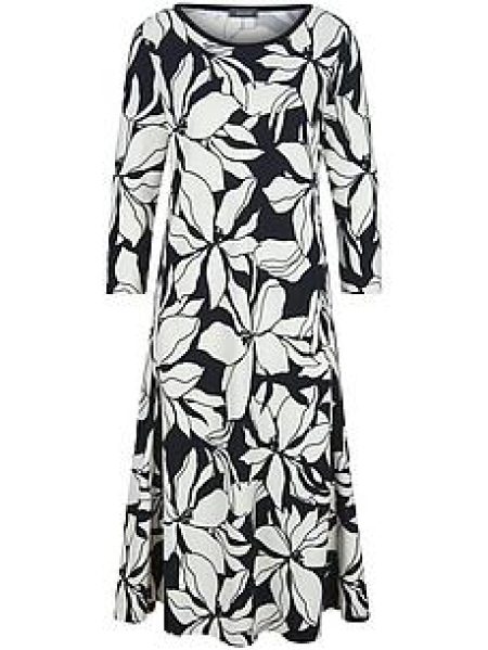 Midi-jersey jurk Van BASLER zwart