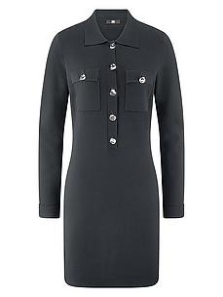 Tricotjurk lange mouwen Van Riani zwart