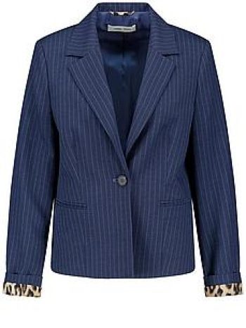 Blazer krijtstreepdessin Van Gerry Weber blauw