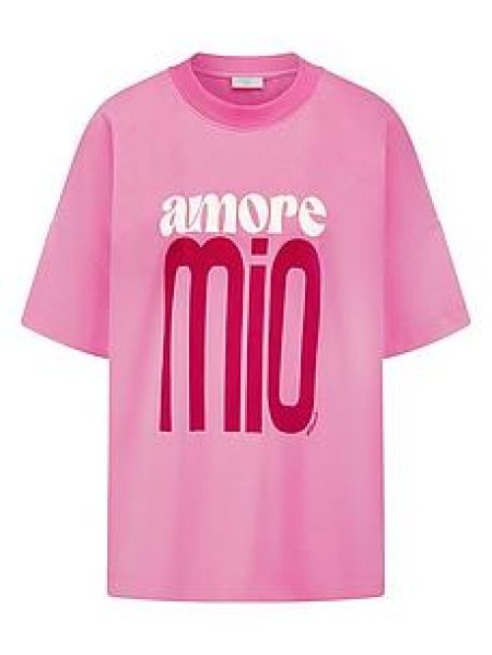 T-shirt ronde hals Van Riani roze