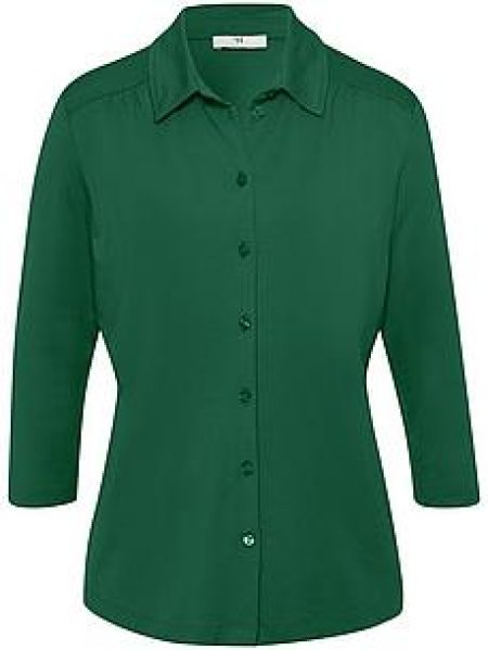Jerseyblouse 3/4-mouwen Van Peter Hahn groen