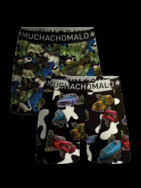 Muchachomalo Jongens 2-pack boxershorts figures