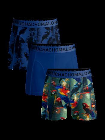 Muchachomalo Heren 3-pack boxershorts print/effen