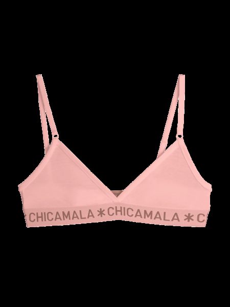 Muchachomalo Meisjes 1-pack triangle top effen pastelc