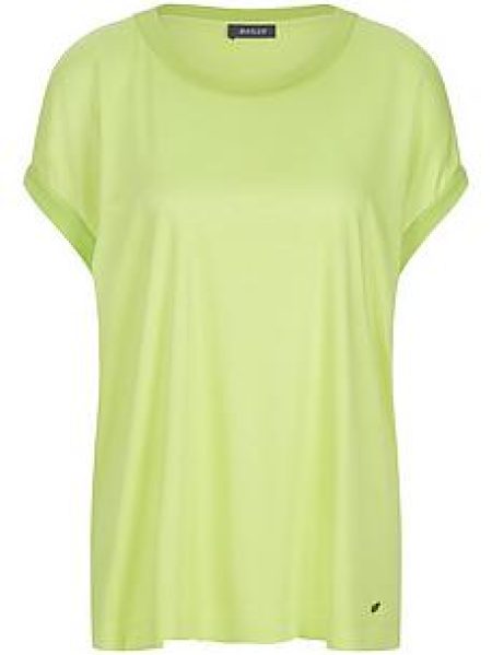 Shirt in een materialenmix Van BASLER groen