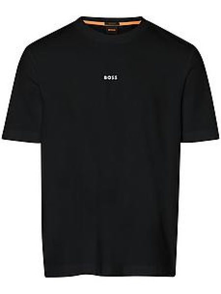 Shirt ronde hals 'TChup' Van BOSS zwart