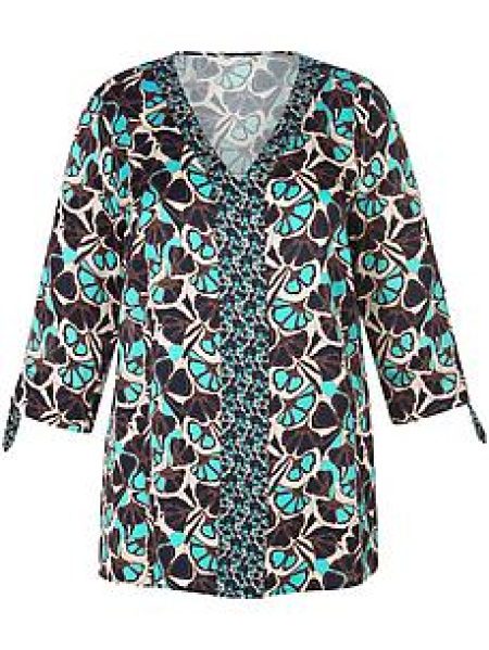 Blouse V-hals Van Anna Aura beige