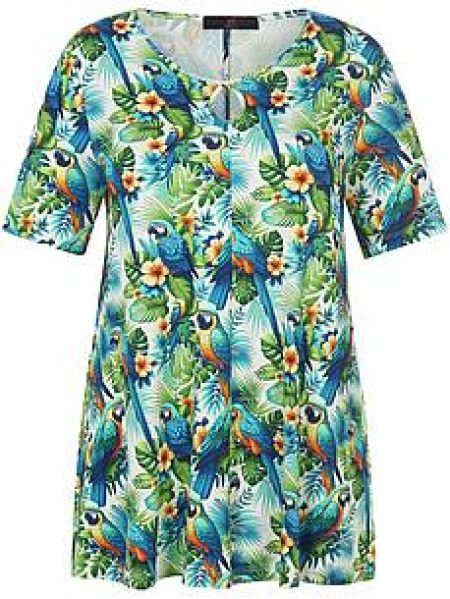 Overhemd ronde hals Van Emilia Lay blauw