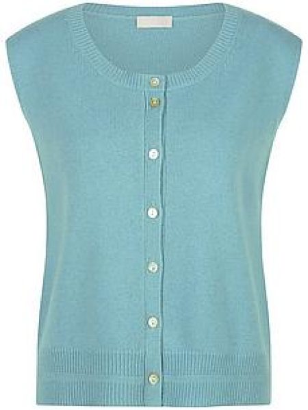 Gebreid vest Van include turquoise