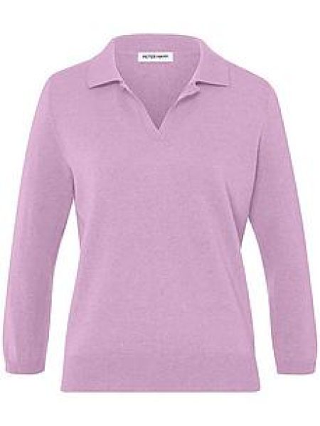 Polotrui scheerwol en kasjmier Van Peter Hahn paars