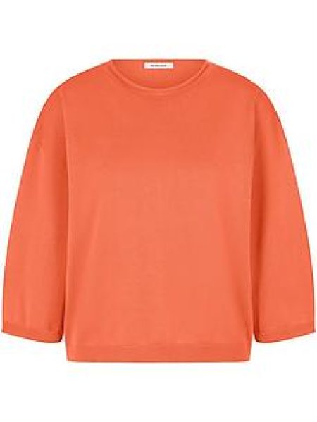 Trui ronde hals gemaakt 100% SUPIMA® katoe Van Peter Hahn oranje