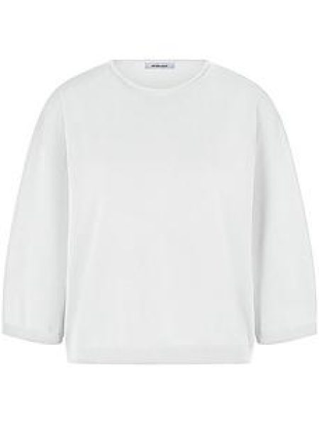 Trui ronde hals gemaakt 100% SUPIMA® katoe Van Peter Hahn wit