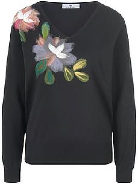 V-trui Van Peter Hahn zwart