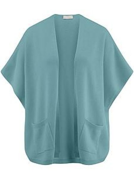 Vest aangeknipte mouwen Van Peter Hahn turquoise