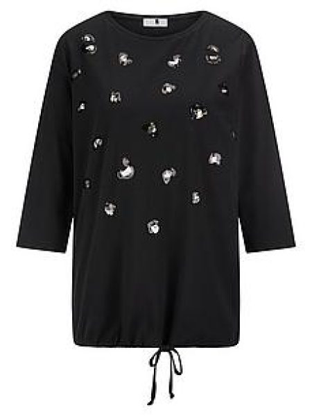 Shirt ronde hals Van Anna Aura zwart