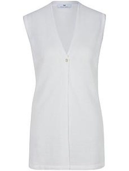 Mouwloos vest Van Peter Hahn wit
