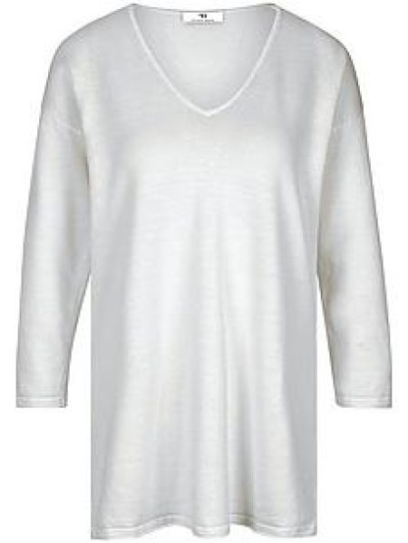 Trui V-hals Van Peter Hahn wit