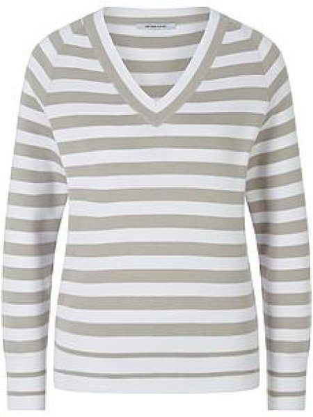 Trui V-hals 100% SUPIMA®-katoen Van Peter Hahn multicolour
