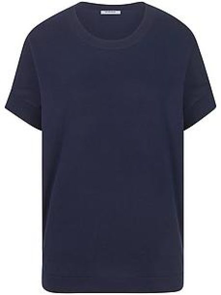 Trui ronde hals 100% SUPIMA®-katoen Van Peter Hahn blauw