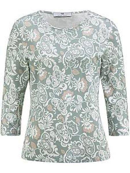 Shirt ronde hals Van Peter Hahn groen