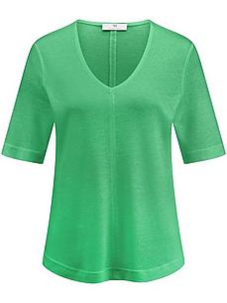 Shirt V-hals Van Peter Hahn groen