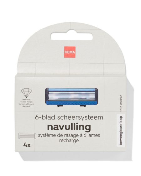 HEMA HEMA 6-blad Scheersysteem Navullingen - 4 Stuks
