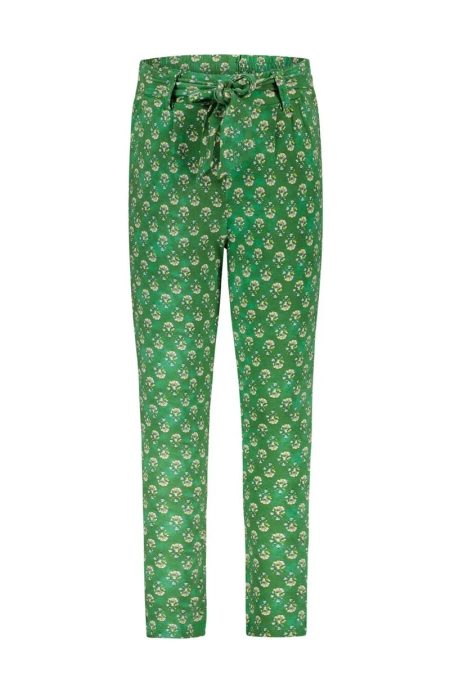 Like Flo Meisjes broek met riem bloemen