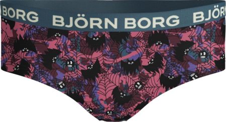 Björn Borg - Meisjes - Glow In The Dark Hipster 2-Pack - Groen/Multicolour/Roze/Zwart - Maat 134-140