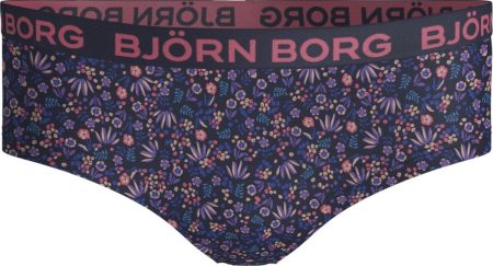 Björn Borg - Meisjes - Tiny Flowers Hipster 1-Pack - Multicolour/Paars - Maat 122-128