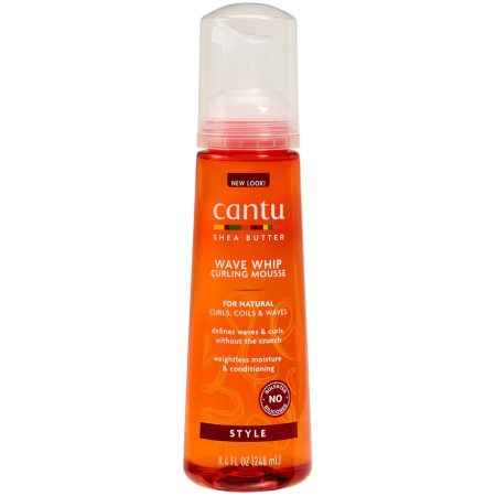 Cantu Sheaboter voor Natuurlijk Haar Wave Whip Krulmousse 248 ml