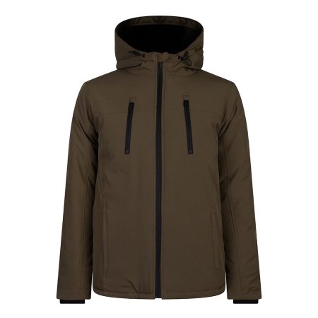 Rellix Jongens winterjas soft shell donker army