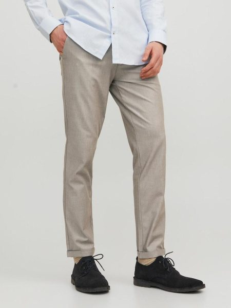 Jack & Jones 12193553 Jpstmarco Jjconnor Noos Chino Beige Solid