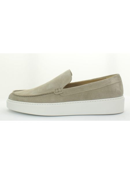 Giorgio 13781 zandkleur suede loafer met witte zool