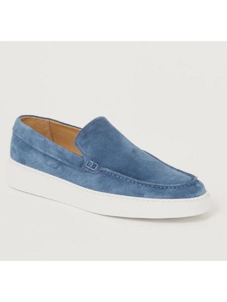 Giorgio 13781 suede loafer met witte zool