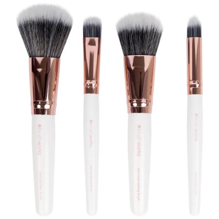 brushworks Reiskwastenset - Wit/Goud