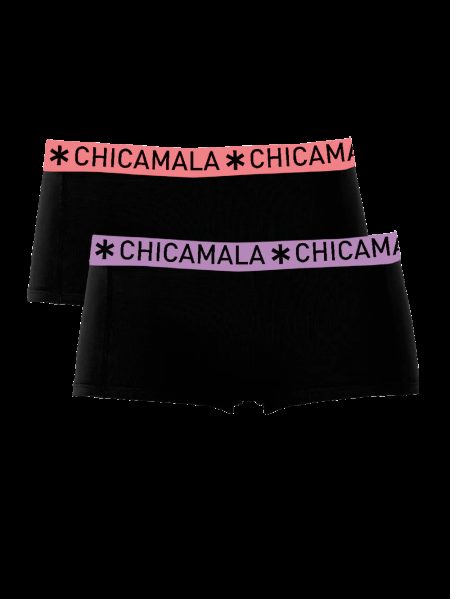 Muchachomalo Meisjes 2-pack boxershorts effen