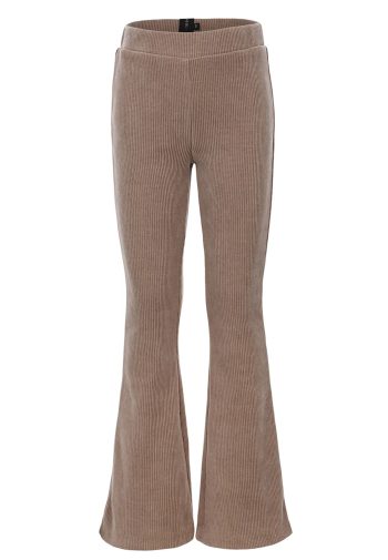 Looxs Revolution Meiden flared pants rib taube grey